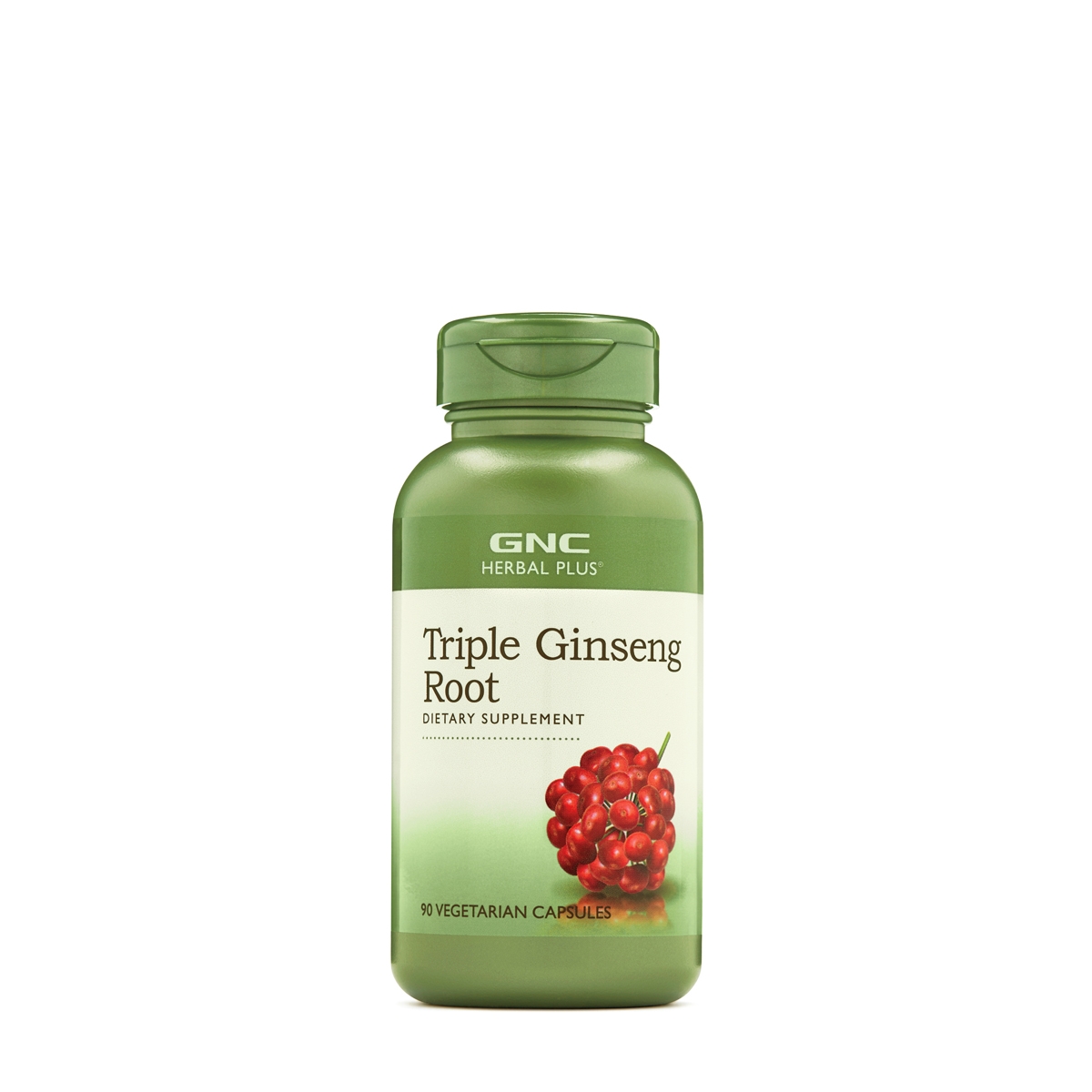 Suplimente alimentare - Gnc Herbal Plus Triple Ginseng Root, Radacina Din Trei Tipuri De Ginseng, 90 Cps