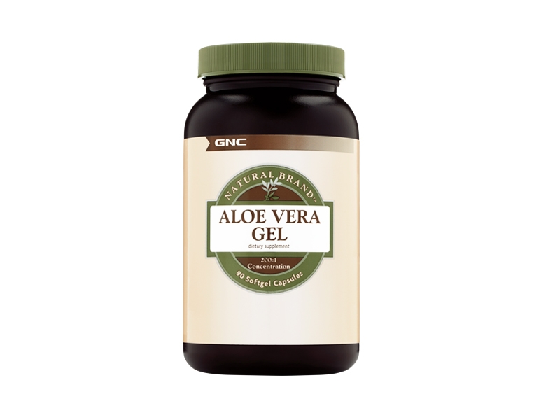 Suplimente alimentare - Gnc Natural Brand Aloe Vera Gel, 90 Cps
