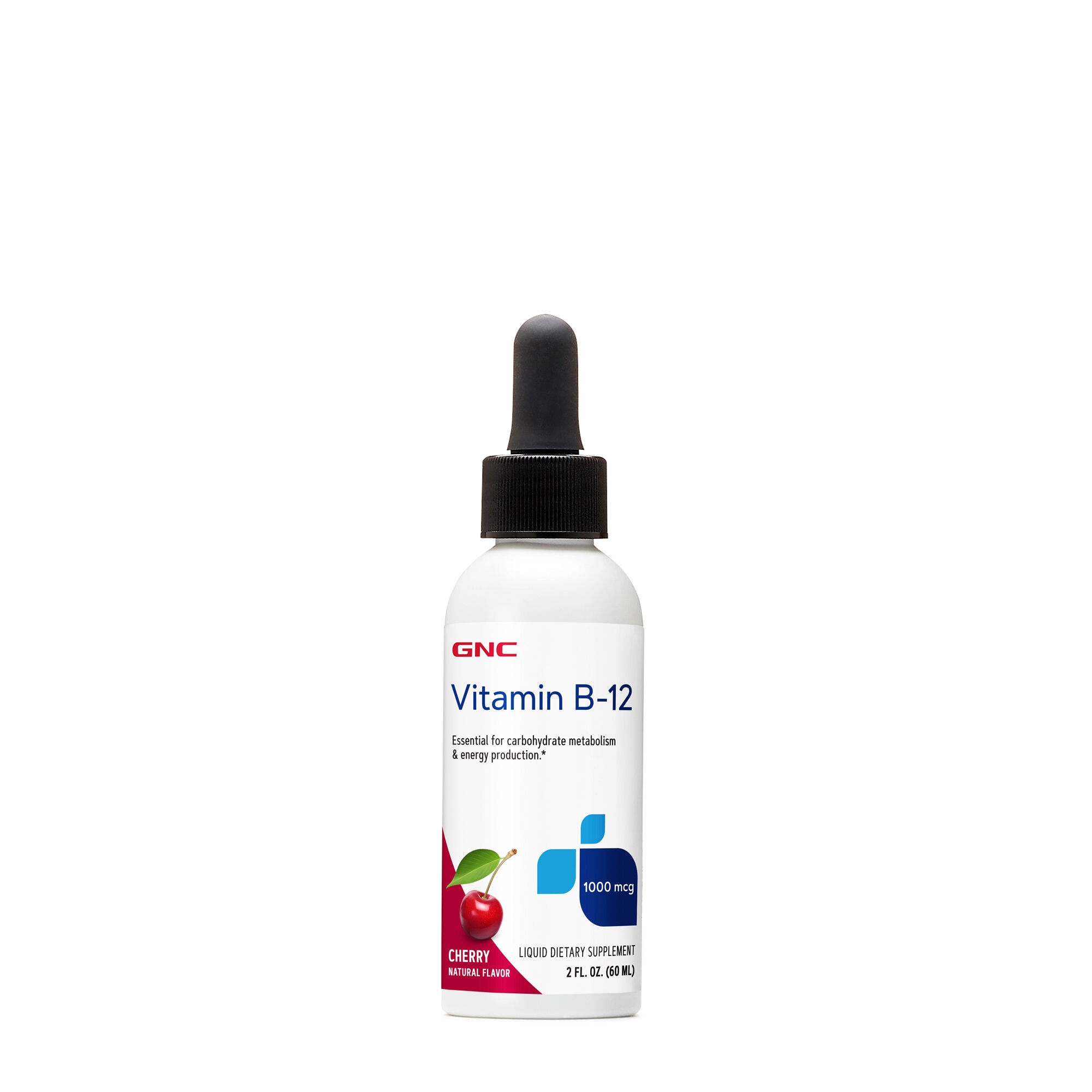 Suplimente alimentare - Gnc Vitamina B-12 Lichida, Cu Aroma Naturala De Cirese, 60 Ml