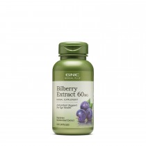 GNC Herbal Plus® Bilberry Extract 60 mg, Extract Standardizat din Afine, 100 cps