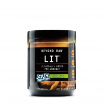 GNC Beyond Raw® LIT™   Pre Workout cu Aroma de Bomboane Jolly Rancher cu Mar Verde, 408 g