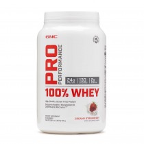 GNC Pro Performance® 100% Proteina din Zer cu Aroma de Capsuni, 845 g