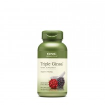 GNC Herbal Plus® Triple Ginsa™, Extract Standardizat Din 3 Tipuri de Ginseng, 100 cps