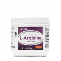 GNC L-Arginine 5000 mg, L-Arginina, Pulbere cu Aroma de Portocale, 270 g