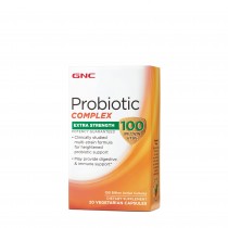 GNC Probiotic Complex Extra Strength - 100 Billion CFUs, Probiotic Complex Extra Strength 100 Miliarde Culturi Vii, 20 cps