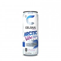 Celsius® Energy Drink Arctic Vibe, Bautura Energizanta Carbogazoasa cu Aroma Racoritoare de Fructe de Padure, 355 ml