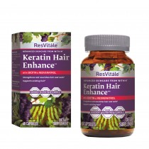 Resvitale™ Keratin Hair Enhance™, Keratina cu Biotina si Resveratrol, 60 cps