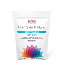 GNC Women’s Hair, Skin & Nails Formula, Formula pentru Par, Piele si Unghii, Caramele cu Aroma de Fructe de Padure, 60 Caramele