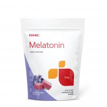 GNC Melatonina 3 mg Caramele cu Aroma de Afine si Lavanda, 60 caramele