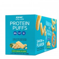 GNC Total Lean® Protein Puffs, Pufuleti Proteici cu Aroma de Cheddar si Jalapeno, 33 g