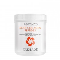 Codeage Hydrolyzed Multi Collagen - 5 Types Collagen Peptides, Colagen Hidrolizat din 5 Surse sub Forma de Peptide, Fara Aroma, 567 g