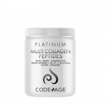 CodeAge Platinum Multi Collagen Peptides, Peptide de Colagen cu Biotina, Keratina si Acid Hialuronic, 323 g