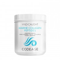 Code Age Wild-Caught Marine Hydrolyzed Collagen Peptides Powder Type I and III, Colagen Marin din Pesti Salbatici Tip I si III, 450 g