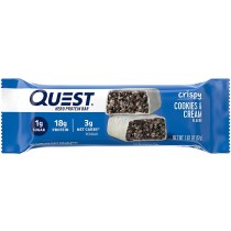 Quest® Hero Crispy Baton Proteic cu Aroma de Biscuiti cu Crema, 52 g