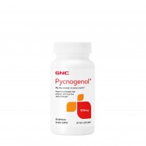 GNC Pycnogenol® 100 mg, Picnogenol, Extract Patentat din Scoarta de Pin Maritim Frantuzesc 100 mg, 30 cps