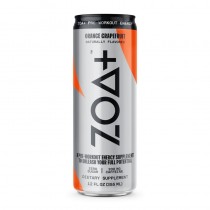 ZOA™ + Pre-Workout Energy Drink Zero Sugar, Bautura Energizanta Fara Zahar cu Aroma de Portocale si Grapefruit, 355 ml