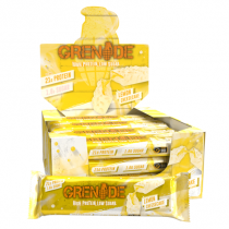 Grenade® High Protein, Low Sugar Bar Lemon Cheesecake, Baton Proteic cu Aroma de Cheesecake de Lamaie, 60 g
