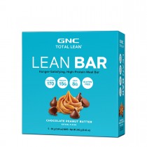GNC Total Lean® Lean Bar, Baton Proteic, cu Aroma de Ciocolata si Unt de Arahide, 48 g