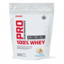 GNC Pro Performance® 100% Whey, Proteina din Zer, cu Aroma de Vanilie, 408g