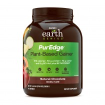 GNC Earth Genius™ PurEdge™ Plant-Based Gainer, Proteina Vegetala  Vegana, cu Aroma de Ciocolata Naturala, 2030 g