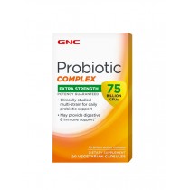 GNC Probiotic Complex Extra Strength 75 Billion CFUs, Probiotic 75 Miliarde UFC, 20 cps