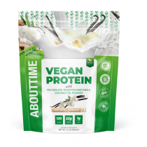 AboutTime® Vegan Protein Proteina Vegana cu Aroma Naturala de Vanilie, 985.6 g