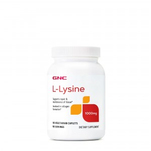 GNC L-Lysine 1000 mg, L-Lizina, 90 tb