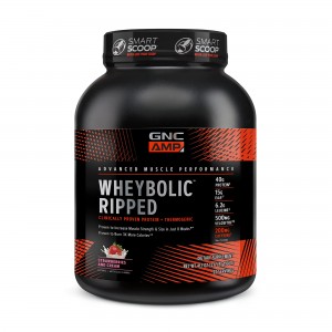 GNC AMP Wheybolic™ Ripped, Proteina din Zer, cu Aroma de Capsuni, 1166 g