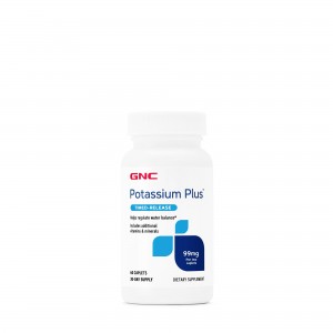 GNC Potassium Plus™ 99 mg, Potasiu, 60 tb