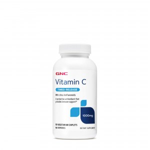 GNC Vitamina C 1000 Mg cu Bioflavonoide si Eliberare Prelungita, 90 tb