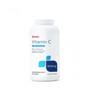 GNC Vitamina C 1000 mg, cu Bioflavonoide si Pulbere de Macese, 360 Cps