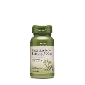 GNC Herbal Plus® Valerian Root 500 mg, Extract Standardizat din Radacina de Valeriana, 50 cps
