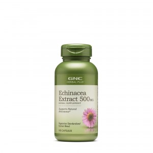 GNC Herbal Plus® Echinacea Extract 500 mg, Extract de Echinaceea, 100 cps