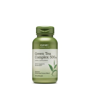 GNC Herbal Plus® Green Tea Complex 500 mg, Complex de Ceai Verde, 100 cps