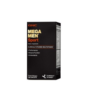 GNC Mega Men® Sport, Complex de Multivitamine pentru Barbati, 180 tb