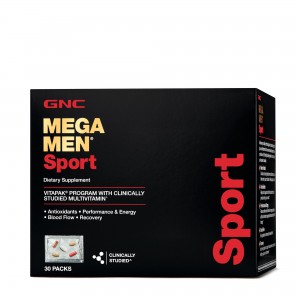 GNC Mega Men® Sport Vitapak® Program, Complex de Multivitamine Pentru Barbati Vitapak, 30 Pachetele