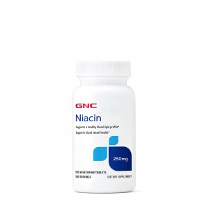 GNC Niacin 250 mg, Niacina, 100 tb