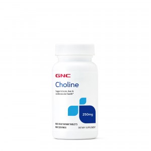 GNC Choline 250 mg, Colina, 100 tb