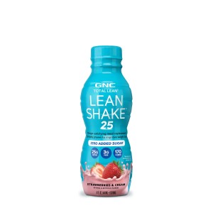 GNC Total Lean® Lean Shake™ 25, Shake Proteic RTD cu Aroma de Capsuni si Frisca, 414 ml