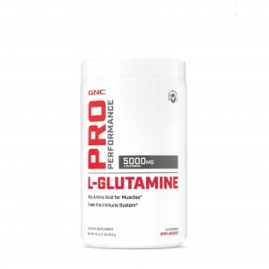 GNC Pro Performance® Micronized L-Glutamine 5000 mg, L-Glutamina Micronizata Pudra fara Aroma, 454 g