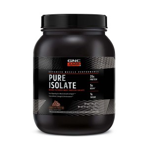 GNC AMP Pure Isolate, Proteina Izolata din Zer cu Aroma de Inghetata de Ciocolata, 966 g