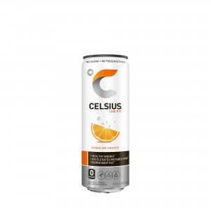Celsius® Bautura Energizanta Carbogazoasa, cu Aroma de Portocala, 355 ml