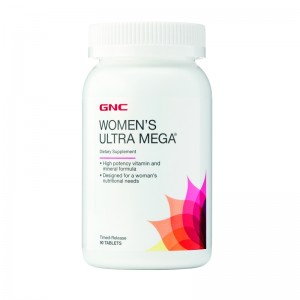 GNC Women's Ultra Mega® Multivitamin, Complex de multivitamine Pentru Femei, 90 tb