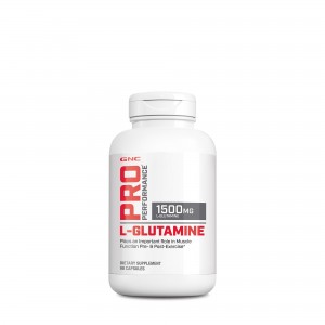 GNC Pro Performance® L-Glutamine 1500 mg, Glutamina, 90 cps