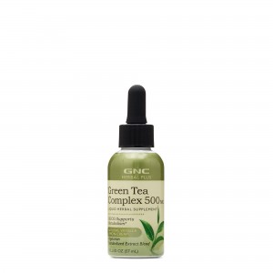 GNC Herbal Plus® Green Tea Complex 500 mg, Extract de Ceai Verde Lichid, 57 ml