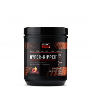 GNC AMP Hyper-Ripped, Formula Pre-Workout cu Aroma de Limonada de Capsuni, 317.76 g