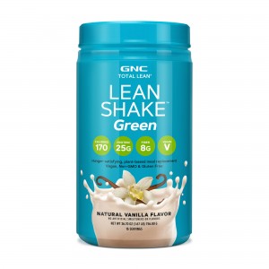 GNC Total Lean® Lean Shake™ Green, Proteina Vegana, cu Aroma Naturala de Vanilie, 756.8 g