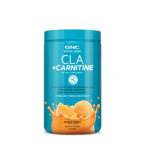 Total Lean® CLA + Carnitine, Acidul linoleic conjugat si Carnitina, cu Aroma de Serbet de Portocala, 384 g       