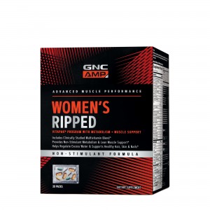 GNC AMP Women’s Ripped Vitapak® Complex de Multivitamine Pentru Femei- Non Stimulent, 30 Pachetele