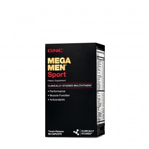 GNC Mega Men® Sport, Complex de Multivitamine pentru Barbati, 90 tb